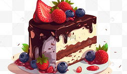 甜品漫画图,漫画图中的甜品诱惑